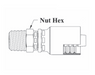 A04-4x2 Couplamatic A Series Coupling - NPTF - Male Swivel - 1/4" Hose ID - 1/8-27 Thread 