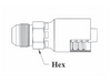 A08-12x16 Couplamatic A Series Coupling - JIC 37° - Male Solid - 3/4" Hose ID - 1-5/16x12 Thread 