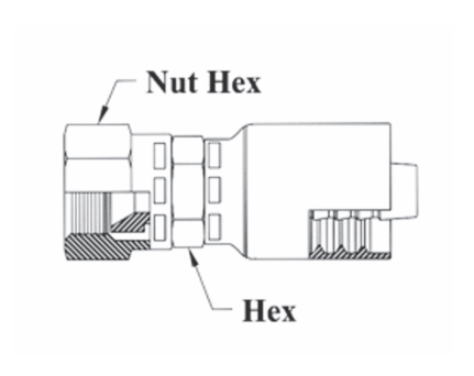 A09-20x20 Couplamatic A Series Coupling - JIC 37° - Female Swivel - 1-1/4" Hose ID - 1-5/8x12 Thread 