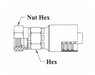 A10-6x6 Couplamatic A Series Coupling - BSPP - British Standard Parallel 60° Cone - Female Swivel - 3/8" Hose ID - G-3/8-19 Thread - 3/8" BSPP