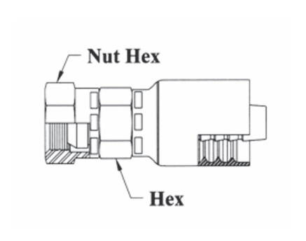 A10-4x4 Couplamatic A Series Coupling - BSPP - British Standard Parallel 60° Cone - Female Swivel - 1/4" Hose ID - G-1/4-19 Thread - 1/4" BSPP