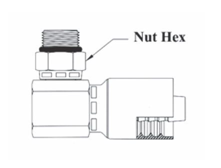 A15-6x6 Couplamatic A Series Coupling - ORB - Male Swivel 90° - 3/8" Hose ID - 9/16x18 Thread