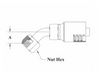 A25-16x16 Couplamatic A Series Coupling - JIC Seat - 45° Female Swivel - 1" Hose ID - 1-5/16x12 Thread 