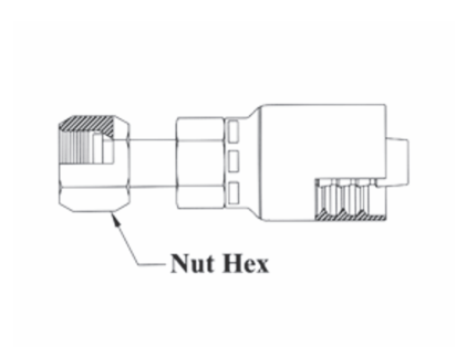A30-10x10 Couplamatic A Series Coupling - O-Ring Face Seal (ORF) - Female Swivel - 5/8" Hose ID - 1x14 Thread