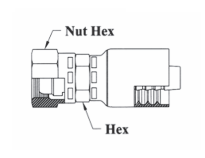 A37-6x12 Couplamatic A Series Coupling - DIN Light Universal Seat - Female Swivel - 3/8" Hose ID - M18x1.5 Thread