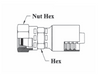 A38-4x8 Couplamatic A Series Coupling - DIN Heavy 24° Seat - Female Swivel - 1/4" Hose ID - M16x1.5 Thread