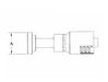 A47-12x12 Couplamatic A Series Coupling - Code 61 Split Flange - Straight - 3/4" Hose ID