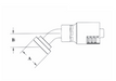 A50-12x12 Couplamatic A Series Coupling - Code 61 Split Flange - 45° Bend - 3/4" Hose ID