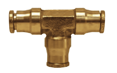 AQ64DOT4 Dixon Brass CA377 D.O.T. Push-In Fitting - Union Tee - 1/4" Tube OD (Pack of 10)