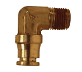 AQ69DOT6x4 Dixon Brass CA377 D.O.T. Push-In Fitting - Male Elbow - 3/8" Tube OD x 1/4" Male NPT (Pack of 10)