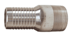 AST30 Dixon King Combination Nipple - 2-1/2" Aluminum NPT Threaded End (No Knurl)