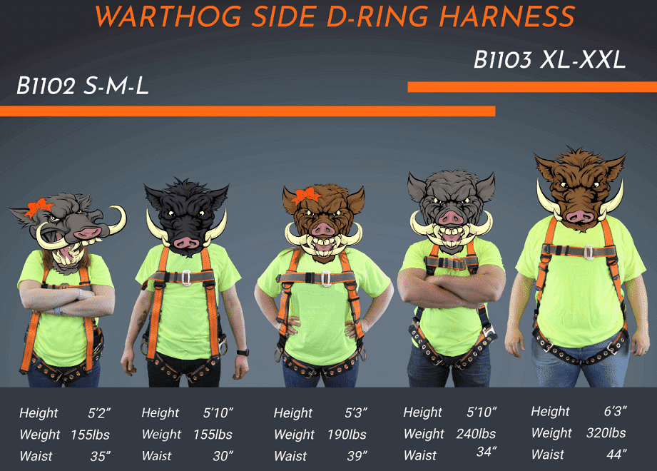 B1102 Malta Dynamics Warthog® Side D-Ring Harness (S-M-L)