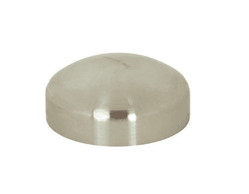 B16W-G400 Dixon 304 Stainless Steel Sanitary Unpolished End Cap - 4" Tube OD