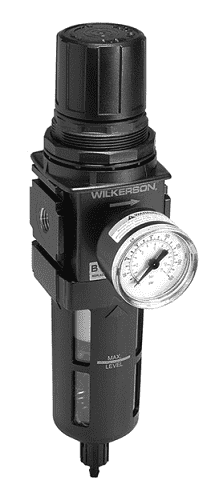 B18-02AG Dixon Wilkerson 1/4" Compact Filter / Regulators with Transparent Bowl and Guard - Automatic Drain - 88 SCFM