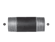 B1808L-12-60MM Adaptall Malleable Iron -12 Male BSPT x -12 Male BSPT 60mm Long Adapter