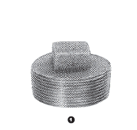 B18SQP-12 Adaptall Malleable Iron -12 BSPT Square Head Plug