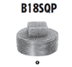 B18SQP-40 Adaptall Malleable Iron -40 BSPT Square Head Plug