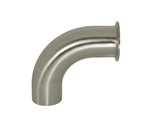 B2CM-G200 Dixon 304 Stainless Steel Sanitary Polished 90 deg. Clamp x Weld Elbow - 2" Tube OD