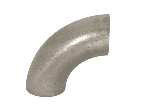 B2WCL-R200U Dixon 316L Stainless Steel Sanitary Unpolished 90 deg. Weld Elbow - 2" Tube OD