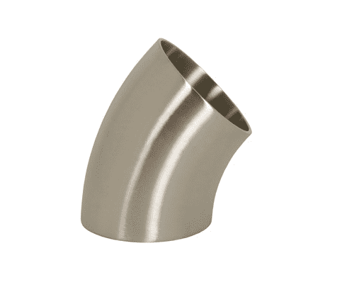 B2WK-G200P Dixon 304 Stainless Steel Sanitary Polished 45 deg. Weld Elbow - 2" Tube OD