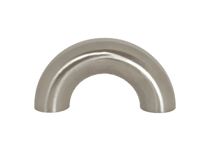 B2WUL-R150P Dixon 316L Stainless Steel Sanitary Polished Weld 180 deg. Return Bend - 1-1/2" Tube OD