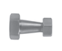 B3114F-G200150 Dixon Valve Plain Bevel Seat x Plain Bevel Seat with Hex Nut Concentric Reducer - 2" x 1-1/2" Tube OD - 304 Stainless Steel