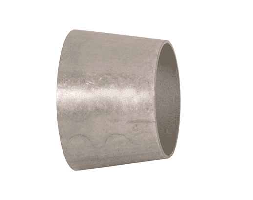 B31W-R400150U Dixon Valve 316L Stainless Steel Sanitary Unpolished Concentric Weld Reducer - 4" x 1-1/2" Tube OD