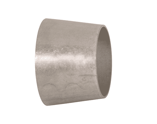 B31W-G400200U Dixon 304 Stainless Steel Sanitary Unpolished Concentric Weld Reducer - 4" x 2" Tube OD