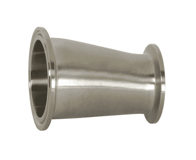 B3214MP-G200150 Dixon 304 Stainless Steel Sanitary Clamp Eccentric Reducer - 2" x 1-1/2" Tube OD