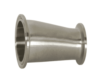 B3214MP-R10050 Dixon Valve 316L Stainless Steel Sanitary Clamp Eccentric Reducer - 1" x 1/2" Tube OD