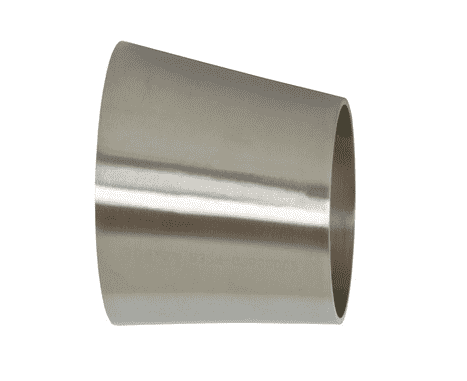 B32W-G300200P Dixon 304 Stainless Steel Sanitary Polished Eccentric Weld Reducer - 3" x 2" Tube OD