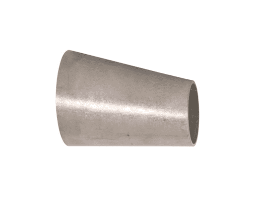 B32W-G400300U Dixon 304 Stainless Steel Sanitary Unpolished Eccentric Weld Reducer - 4" x 3" Tube OD