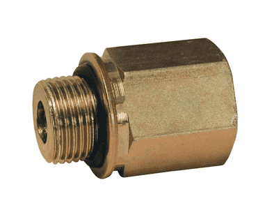 B3455-6-6 Dixon Zinc Plated Steel 3/8"-18 Female NPTF Pipe x 3/8"-19 Male BSPP