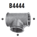 B4444-48 Adaptall Malleable Iron -48 Female BSP Solid Tee