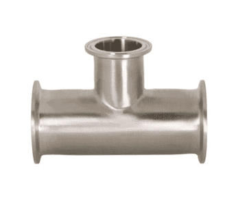 B7RMP-G400250 Dixon Valve 304 Stainless Steel Sanitary Clamp Reducing Tee - 4" x 2-1/2" Tube OD