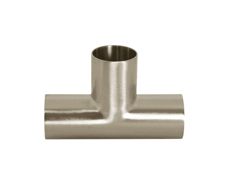 B7W-G150P Dixon 304 Stainless Steel Sanitary Polished Long Weld Tee - 1-1/2" Tube OD