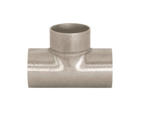 B7WWW-R250U Dixon 316L Stainless Steel Sanitary Unpolished Short Weld Tee - 2-1/2" Tube OD