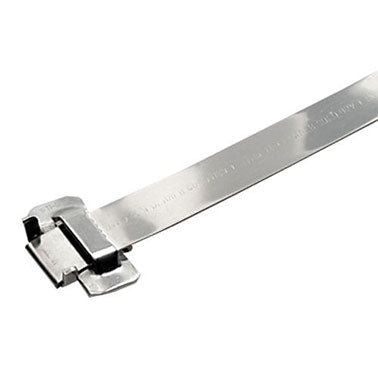 BFES-A1230-069 by BAND-It | BAND-FAST® Precut and Assembled with Ear-Lokt Buckle | 3/4" Width | 0.030" Thickness | 69" Length | 201 Stainless Steel | 25/Box