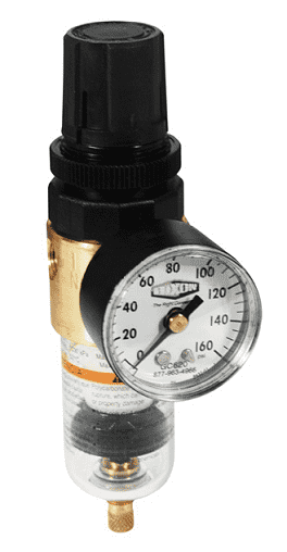 BB3-01AG Dixon Wilkerson 1/8" Miniature Filter / Regulator with Transparent Bowl and Guard - Automatic Drain - 13 SCFM
