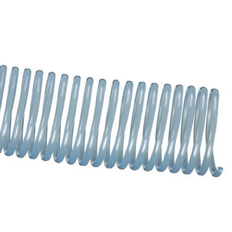 BCCF4 Tigerflex by Kuriyama | BCCF Series | Food Grade, High-Profile, Counterclockwise Banding Coil | Clear | 4" ID | Rigid PVC | 3ft Length