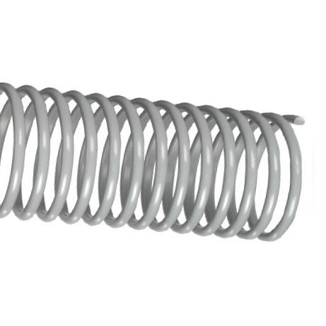 BCRT3 Tigerflex by Kuriyama | BCRT Series | Non-Food Grade, High-Profile, Clockwise Coils Banding Coil | Grey | 3" ID | Rigid PVC | 3ft Length