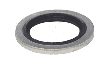 BDS08 Dixon 1/2" Bonded Doughty Seal for British Thread - Plated Carbon Steel with Buna O-Ring