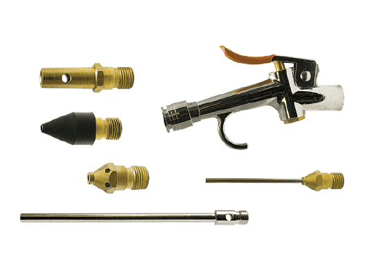 BG-KIT-F2 ZSi-Foster Blow Gun Kit - Includes: Lever-Operated Blow Gun, High Flow Safety Nozzle, 6" Extension Safety Nozzle, Rubber Tip Nozzle, Needle Tip Nozzle, Air-Screen Safety Nozzle