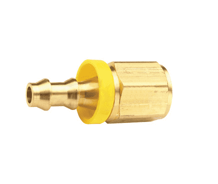 BPF34 Dixon Brass 1/2" Female NPTF x 3/8" ID Push-on Hose Barb Fitting - National Pipe Tapered - Dryseal