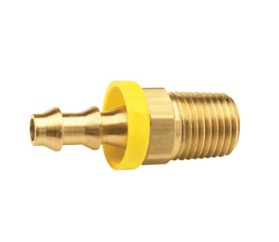BPN88 Dixon Brass 1" Male NPTF x 1" ID Push-on Hose Barb Fitting - National Pipe Tapered - Dryseal