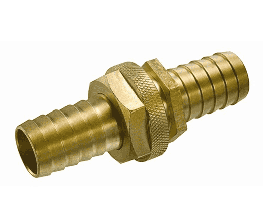 BRGHT062 Kuriyama Brass Hydrant & Garden Hose Shank x Hose Shank with 5/8" GHT Threads