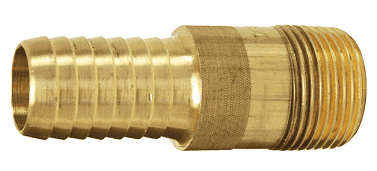 BST1 Dixon King Combination Nipple - 1/2" Brass NPT Threaded End with Knurled Wrench Grip