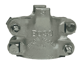 B35 Dixon Plated Iron Boss Clamp for Hose ID 3" and Hose OD from 3-52/64" to 4-4/64"