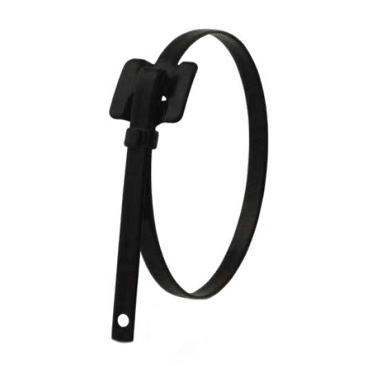 AE3148 by Band-It | Reusable AE Tie | 3/8" Width | 18" Length | 0.045" Thickness | PPA 571 Coated | 316 Stainless Steel |100/Bag