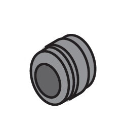 S6014RIC ZSi-Foster | Beta Clamp | Standard Series with Rubber Insert | For 1/2" Pipe | Grommit (Cushion Body Only)